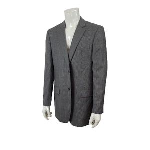 Joseph & Feiss Gold Sport Coat Blazer Gray Glen Check Mens 43 X-Long